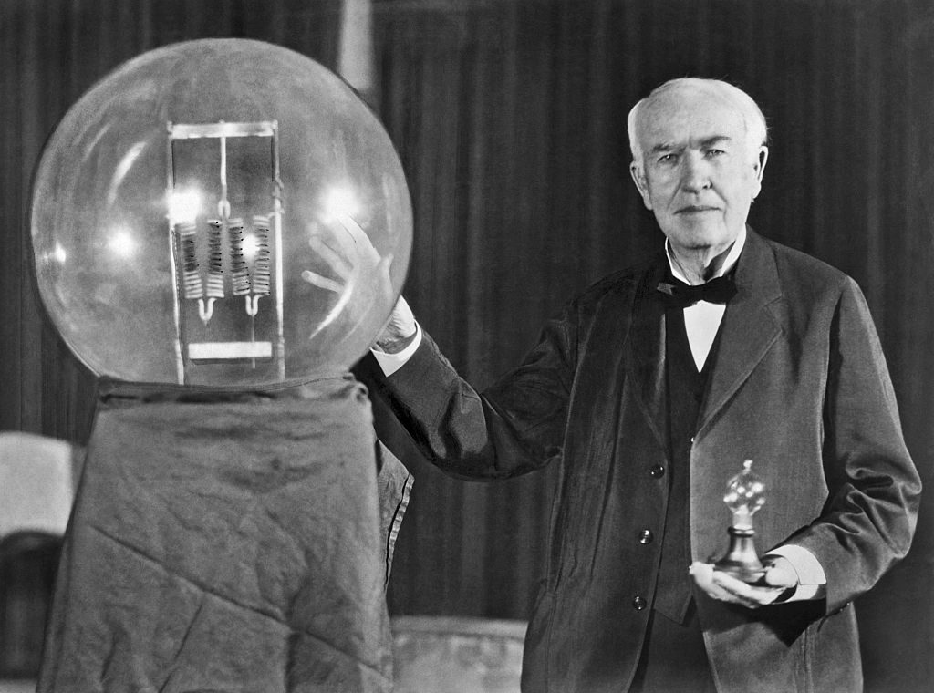 Thomas Edison And His Big Bulb
