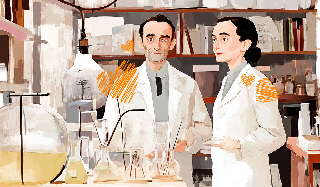 Irène Joliot-Curie e Frédéric Joliot-Curie