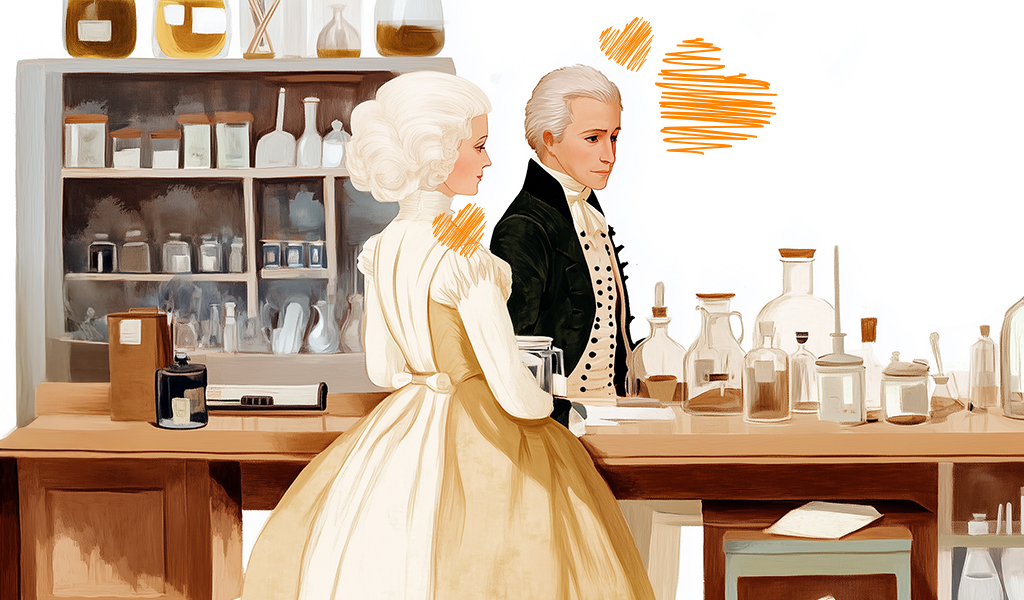 Marie-Anne Pierrette Paulze e Antoine Lavoisier
