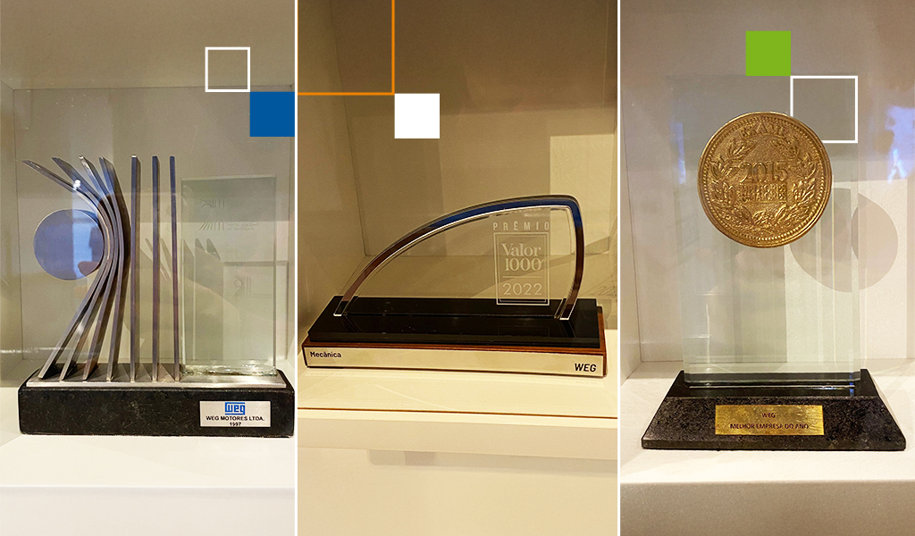 Prêmios e troféus.