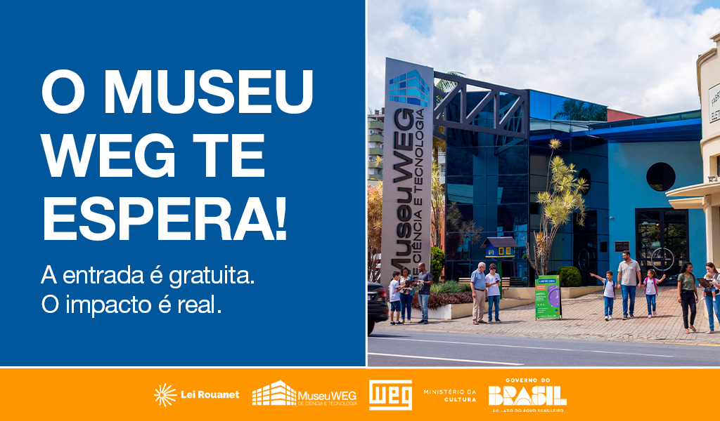 Fachada Museu WEG entrada gratuita Jaraguá