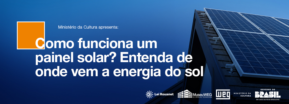 Banner funcionamento painel solar energia
