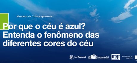 Banner fenômeno cores céu azul