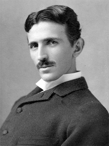 Nikola Tesla, invented the two-phase induction motor.